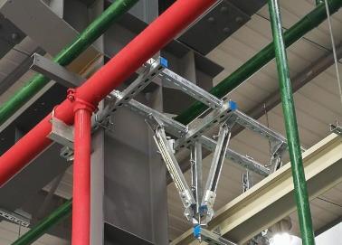 贡井该抗震支架的整体式支吊架结构协调性好
